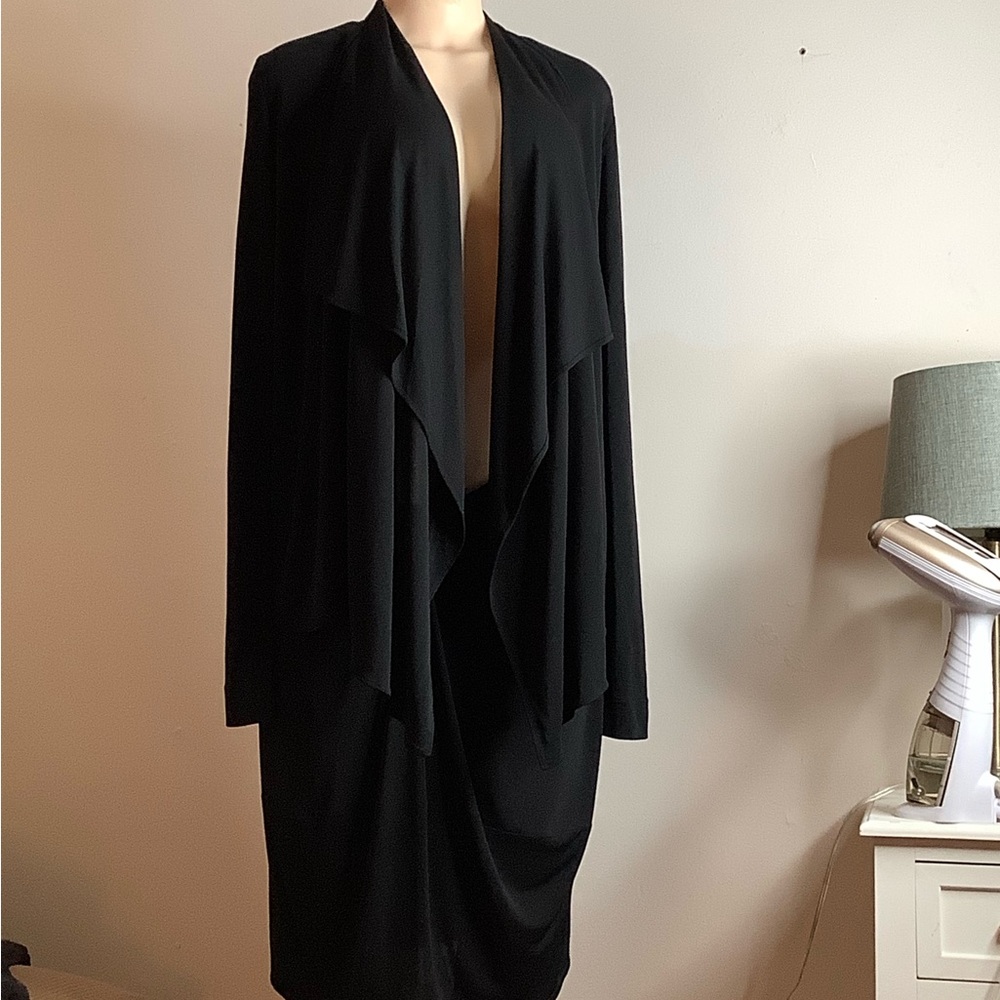 Elegant Black Long Sleeve Dress